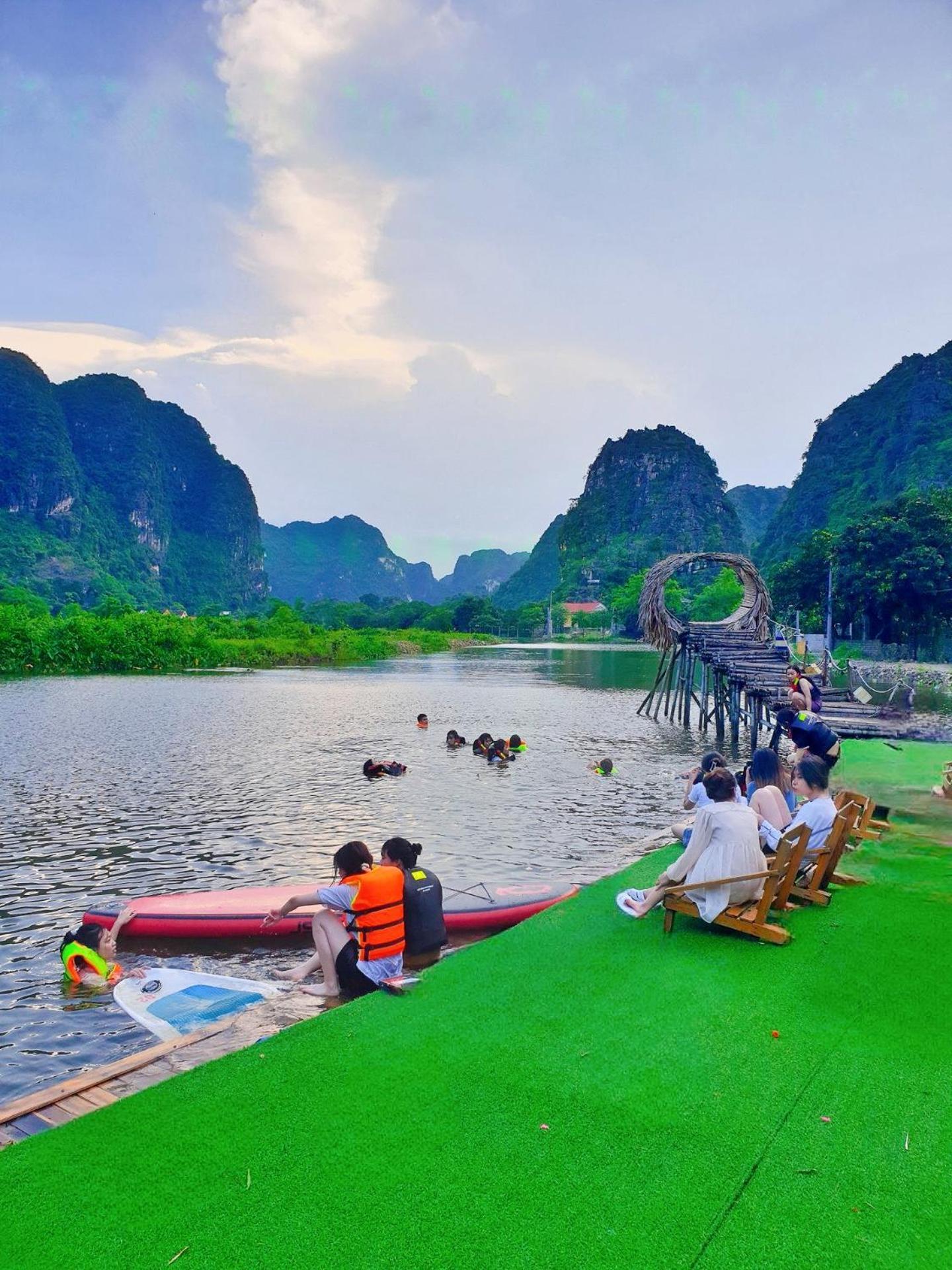 Quoc Khanh Bamboo Homestay Ninh Bình Kültér fotó